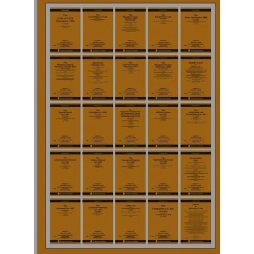 AIBE XXI Bare Acts Without Notes – Set of 25 Books (2026 Edition) By Professional Books [Free Delivery]